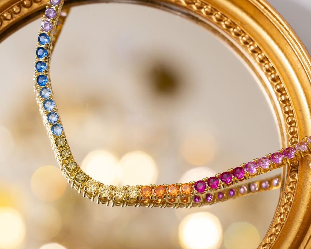 Pulsera Tennis Bracelet Rainbow 3mm