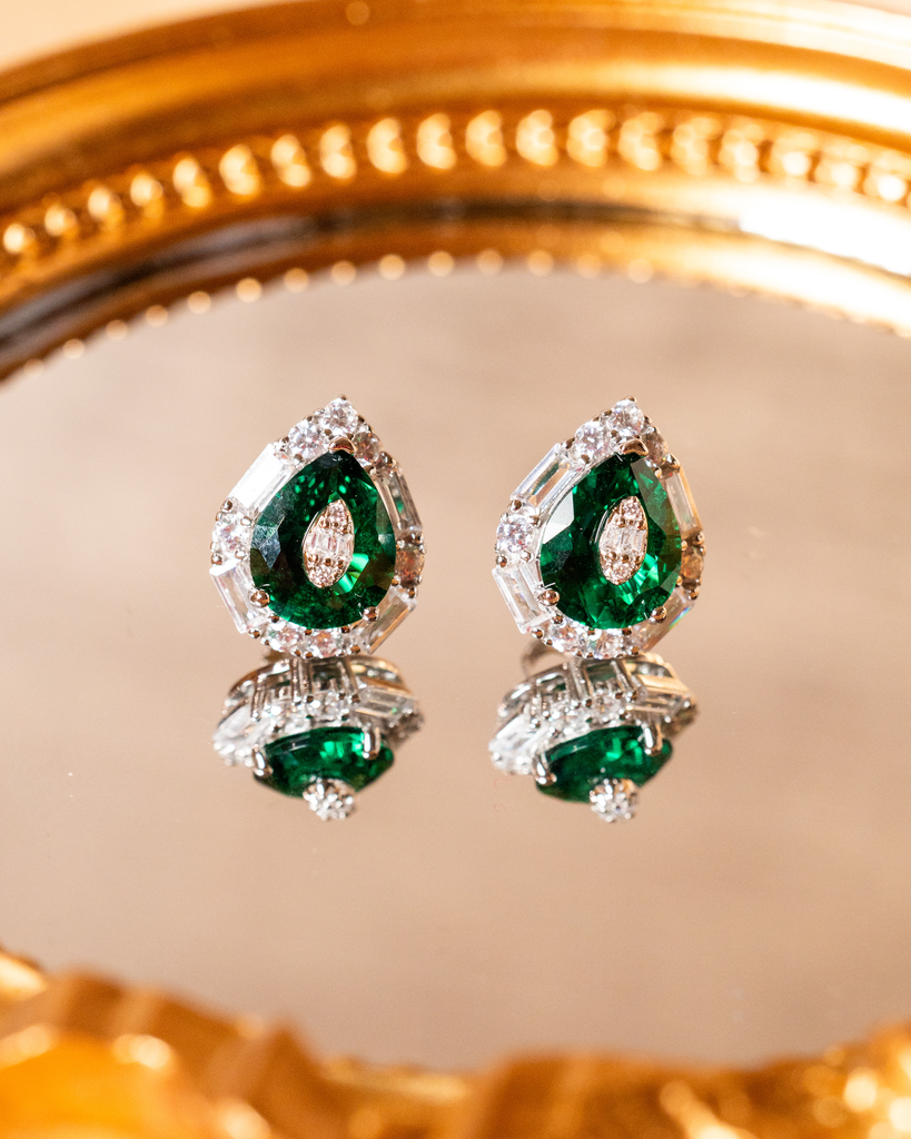 Arete Gota Cristal Color 