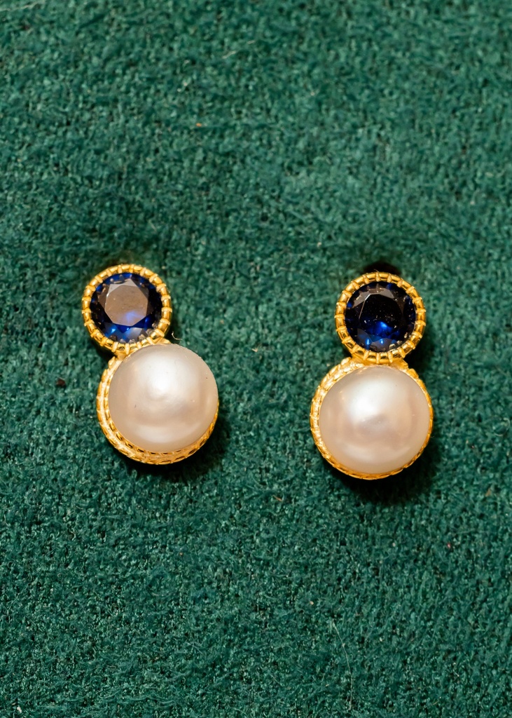 Alexis Pearl Earrings Azul