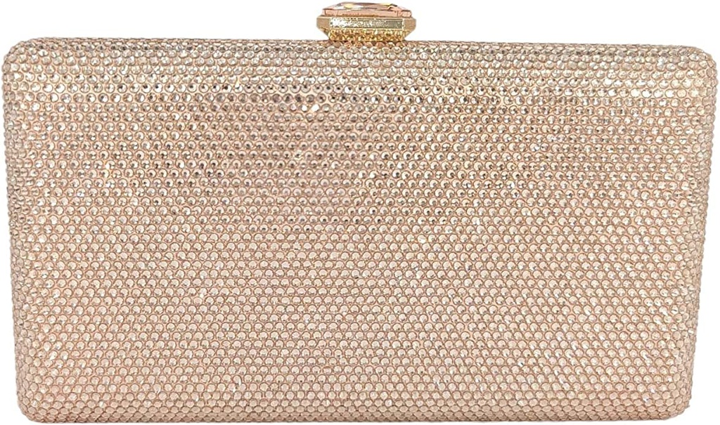 Cartera Cristales Rose Gold