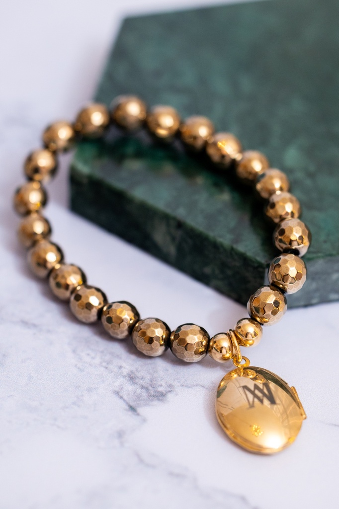 Pulsera Hematita Relicario Maranva