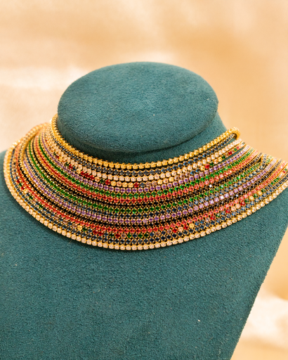 Choker Tennis Cristales