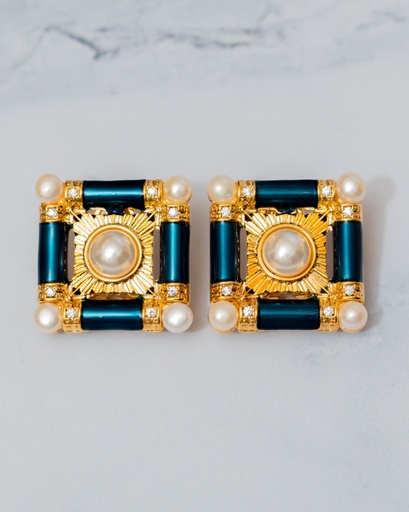 [11950] Arete Cuadrado Vintage