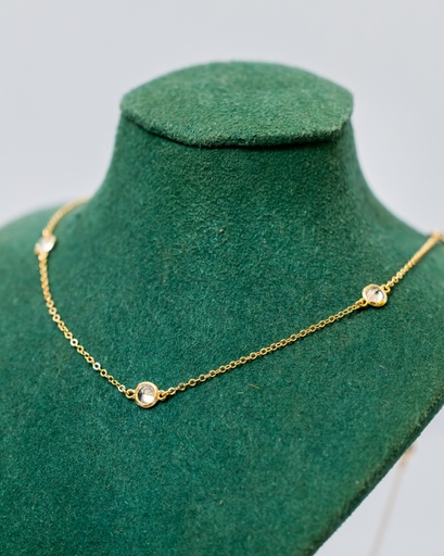 Collar Multi Cristales Flotantes 