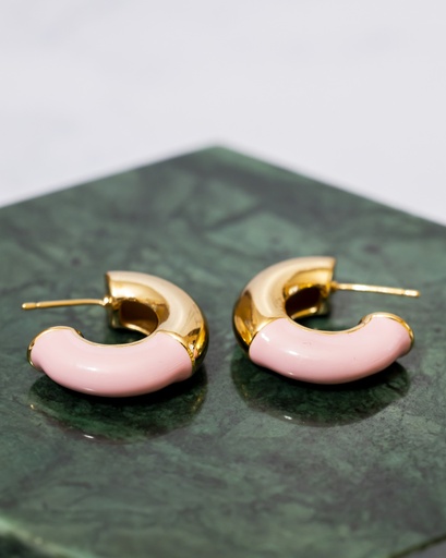 [12052] Argolla Gruesa Mitad Rosado