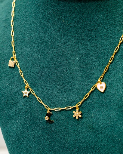 [12076] Collar Multi Dije niña