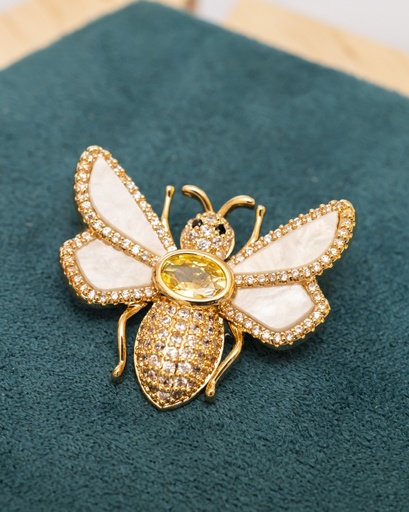 [12131] Broche Mariposa Perlas
