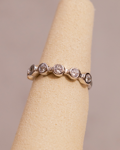 [13025] Anillo Half Bezel Circulo Mediano #6