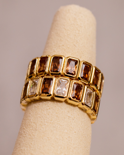 Anillo Baguette Color Stacked